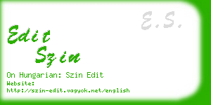 edit szin business card
